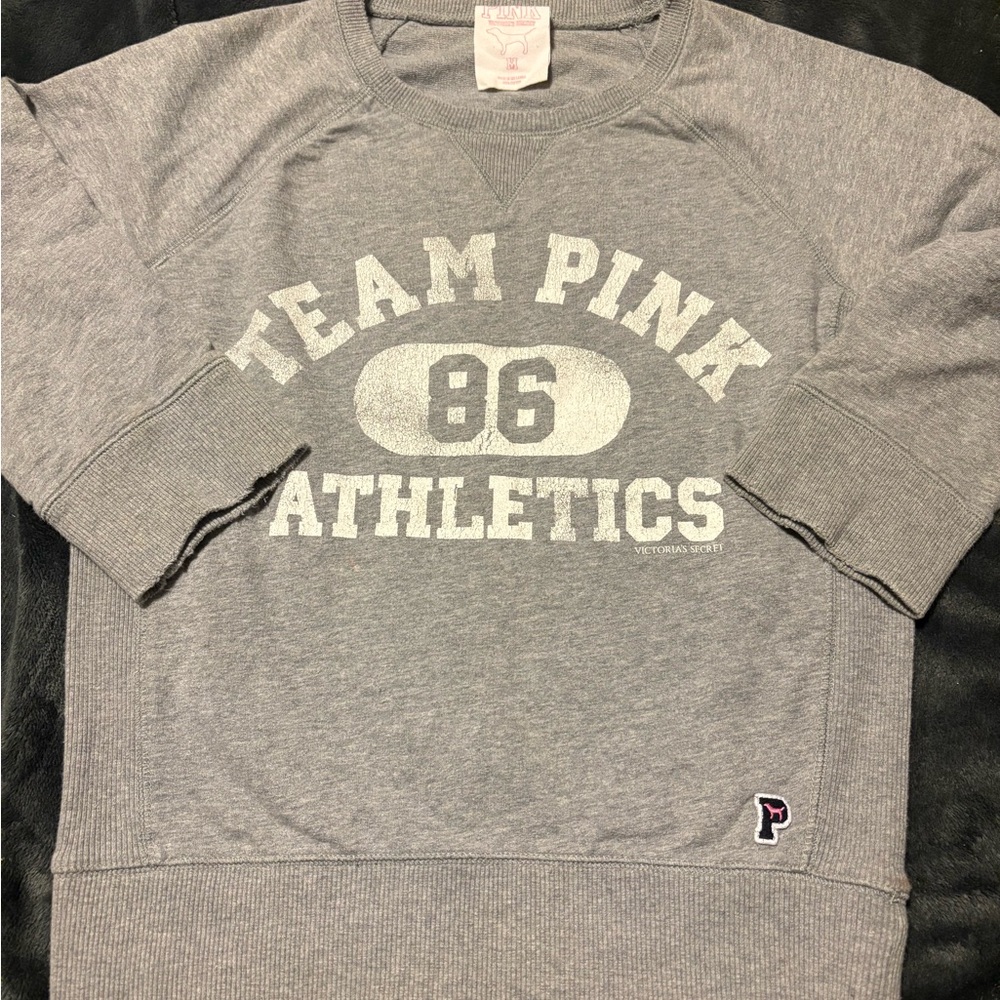 Victoria's Secret Pink Heather Gray Sweatshirt